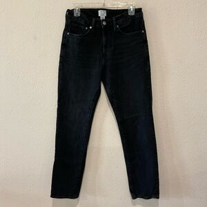 H&M No. 2 Essentials Jeans Black Wash Denim Regular Fit Men’s Size 29/32